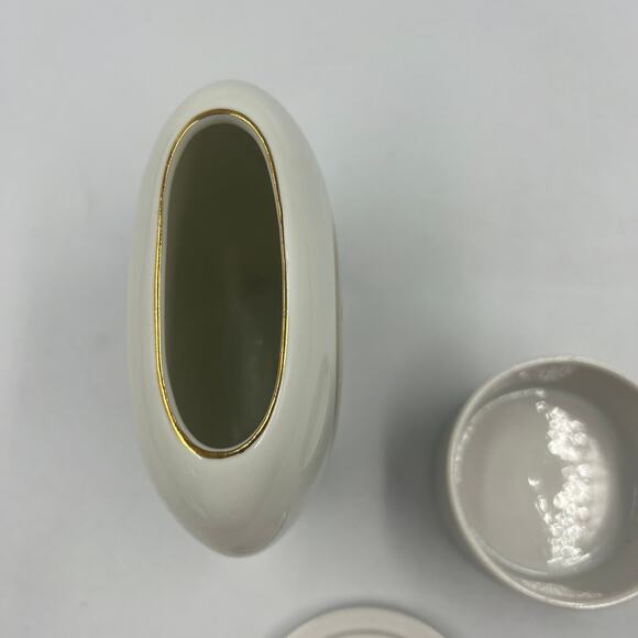 Vintage Chokin Iris Butterfly Fine China Porcelain Trinket Dish Vase Japan Made - Picture 5 of 12